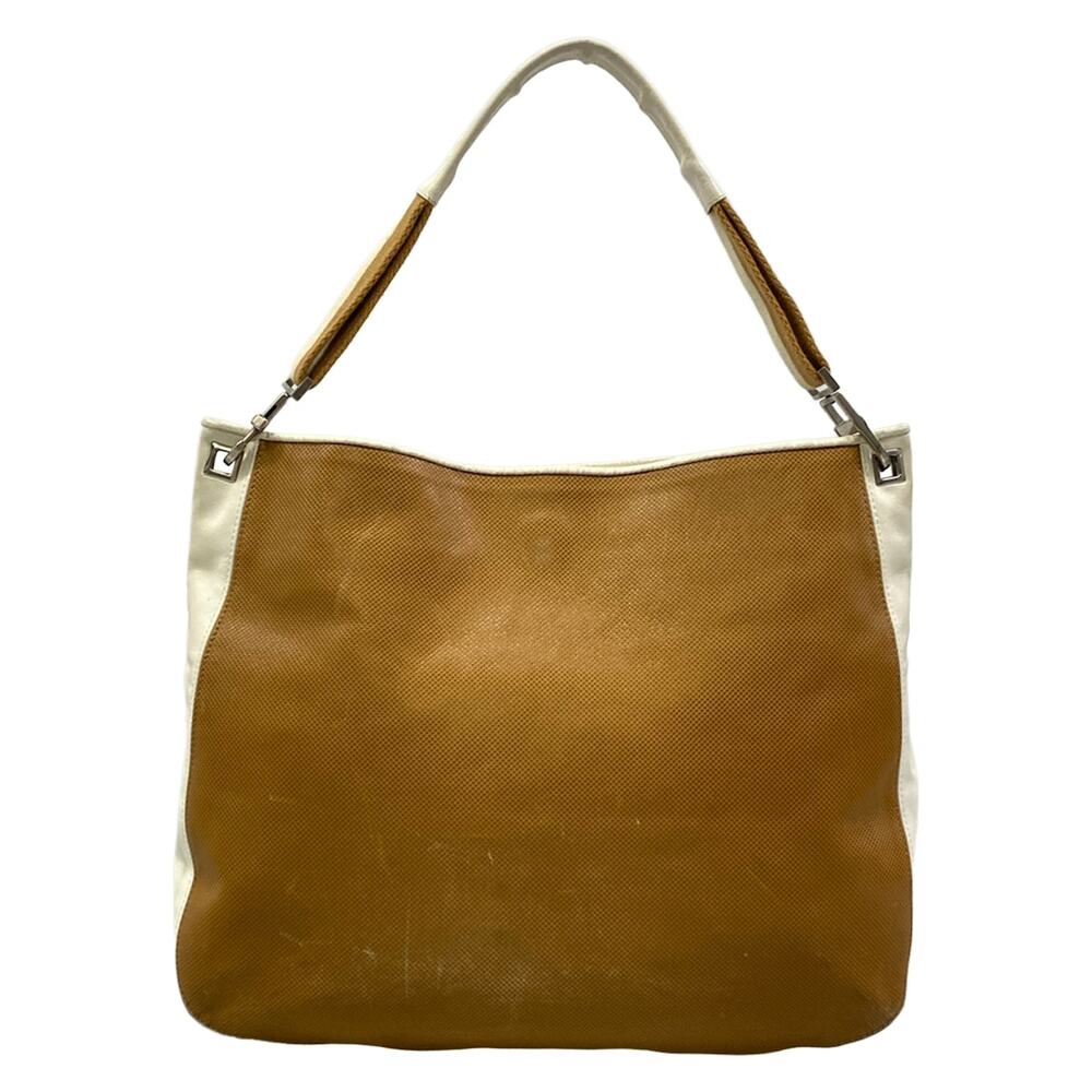 Bottega Veneta Shoulder Bag Brown Cream